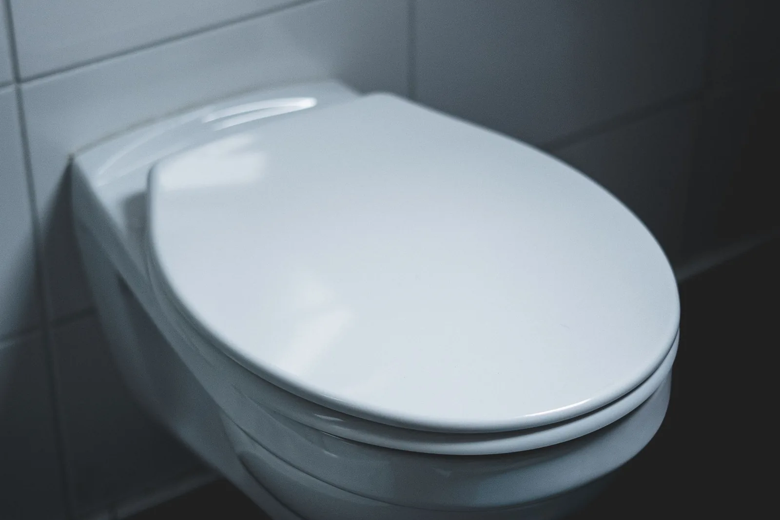 Valkoinen WC-istuin kansineen